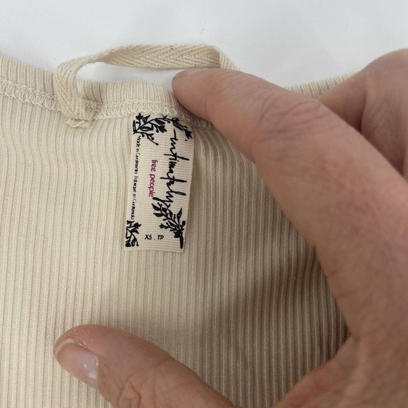 Free People Intimately XS TP Cream The Loop Open Front Zip Cuff Cardigan - Picture 3 of 14